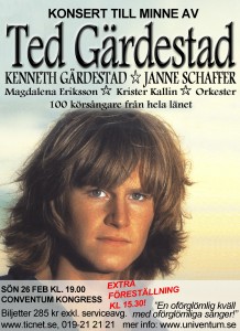 Konsert till minne av Ted Gärdestad